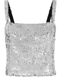 Dolce & Gabbana - Sequin-embellished Cropped Top - Lyst