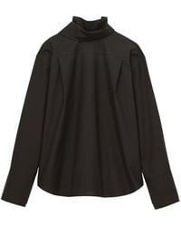 Carven - Chemise Orchid En Coton À Manches Longues - Lyst