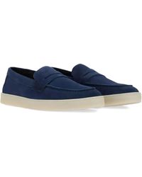 Canali - Suede Slip-On Sneakers - Lyst