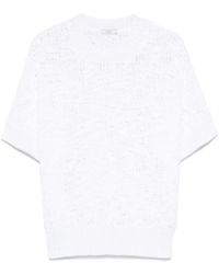 Peserico - Crochet-Knit Sweater - Lyst