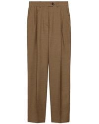 Prada - Pantalones De Lana - Lyst