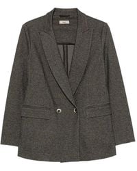 Herno - Double-Breasted Notched-Lapels Blazer - Lyst