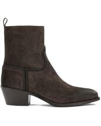 Sartore - Pepe Suede Western-Style Ankle Boots - Lyst