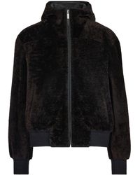Ferragamo - Reversible Sheep-skin Hooded Jacket - Lyst