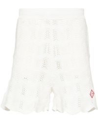 Casablancabrand - Wave Gradient Crochet Shorts - Lyst