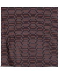 Lanvin - Geometric-Pattern Silk Scarf - Lyst