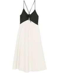 Sea - Angelina V-Neck Midi Dress - Lyst