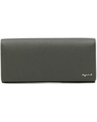 agnès b. - Leather Long Wallet - Lyst