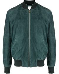 Paul Smith - Zip-fastening Leather Bomber Jacket - Lyst