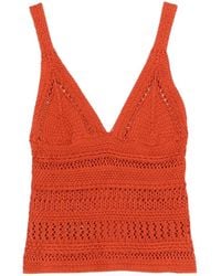 Alpha Studio - Rustic Elegance Crochet Top - Lyst