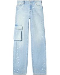 Off-White c/o Virgil Abloh - Toybox Painted Pocket Wide-leg Jeans - Lyst