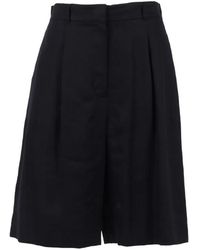 Max Mara - Linen Bermuda Shorts - Lyst