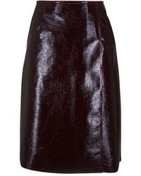 ODEEH - Zip Midi Skirt - Lyst