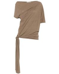 Viktoria Chan - Cilla Knot-Detail Top - Lyst