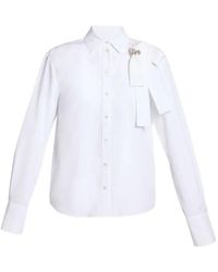 Erdem - Embellished Bow-Detail Shirt - Lyst