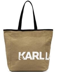 KARL LAGERFELD - K/Essential Logo-Detail Tote Bag - Lyst