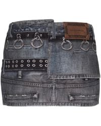 ANDERSSON BELL - Asymmetric Layered Wrap Mini Skirt - Lyst
