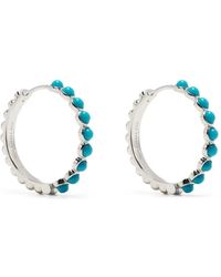 Dower & Hall - Medium Azure Huggie Hoops - Lyst