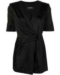 Goen.J - Inside-Out Short Wrap-Blazer - Lyst