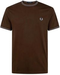 Fred Perry - Twin Tipped T-Shirt - Lyst