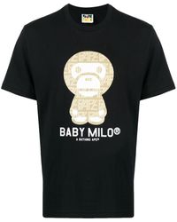A Bathing Ape - T-shirt Baby Milo à logo - Lyst