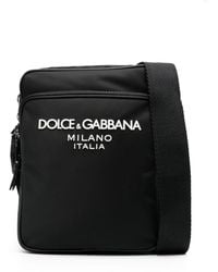 Dolce & Gabbana - Bolso de hombro con cremallera y logo - Lyst