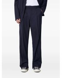 424 - Broek Met Krijtstreep En Geplooide Voorkant - Lyst