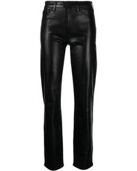L'Agence - Ginny Coated Trousers - Lyst