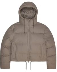 Rains - Alta Short Donsjack Met Capuchon - Lyst