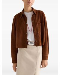 Twp - Little Big Joe Leather Shirt Jacket - Lyst