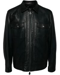 MAN ON THE BOON. - Lederjacke Mit Zwei-Wege-Reißverschluss - Lyst