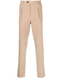 Brunello Cucinelli - Tapered Twill Chino Trousers - Lyst