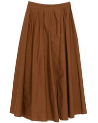 forte_forte - Pleated Midi Skirt - Lyst