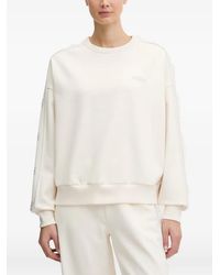 Guess - Octavia Rhinestone-Logo Tape-Detail Sweatshirt - Lyst