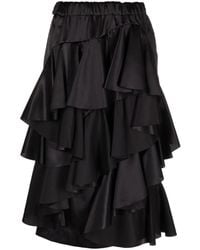 Comme des Garçons - Ruffled Tiered Midi Skirt - Lyst