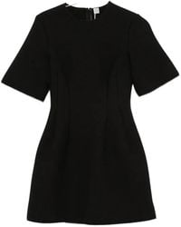 TOTEME - Sculptural Short-Sleeve Mini Dress - Lyst