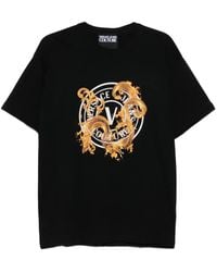 Versace Jeans Couture - Logo-Print Cotton T-Shirt - Lyst