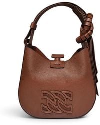 Casadei - Vandome Logo-Patch Knotted Mini Bag - Lyst