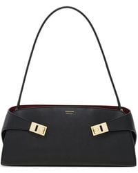 Ferragamo - Hug Leather Shoulder Bag - Lyst