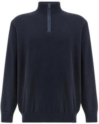 Paul & Shark - Half-Zip Cotton Sweater - Lyst