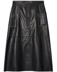 Paul Smith - A-Line Leather Skirt - Lyst