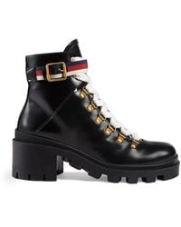 Gucci - Ankle Boot With Sylvie Web - Lyst