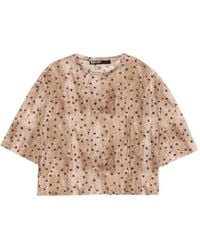 Bimba Y Lola - Polka-Dot T-Shirt - Lyst