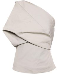 Rick Owens - Draped One-shoulder Top - Lyst