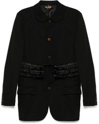 COMME DES GARÇON BLACK - Ruffle Shirt Jacket - Lyst