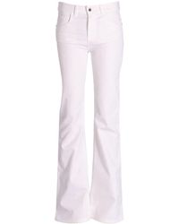 Emporio Armani - Ausgestellte Jeans mit Logo-Patch - Lyst