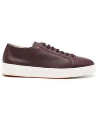 Santoni - Sneakers Aus Leder - Lyst