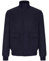 Brunello Cucinelli - High-Neck Bomber Jacket - Lyst