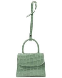 BY FAR - Mini Cardholder Croco-Embossed Charm - Lyst