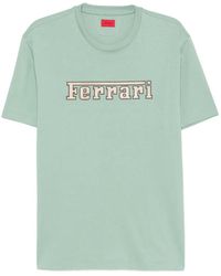Ferrari - Logo-Patch T-Shirt - Lyst